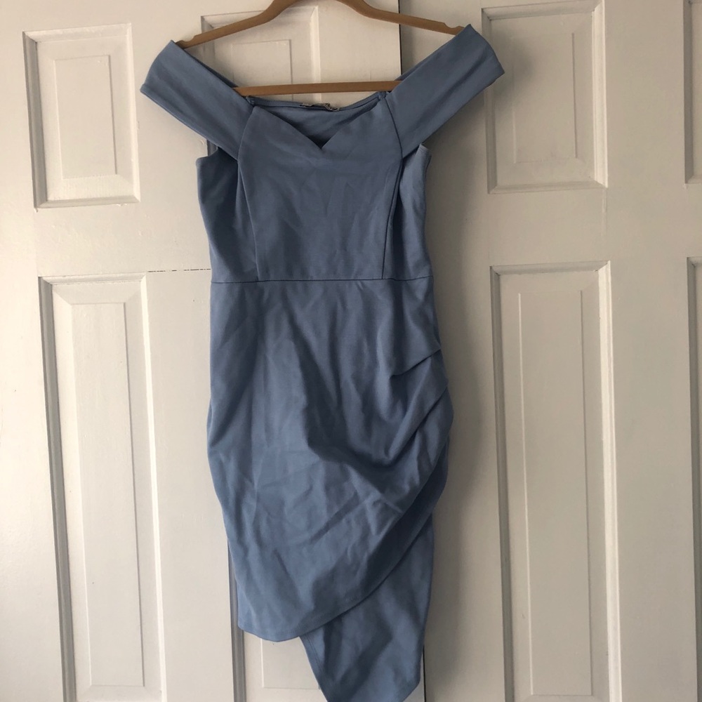 Fitted “off the shoulder” Dress